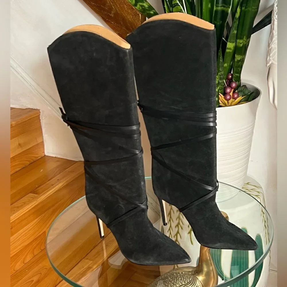 Free People x Schutz Maryana Lace Up Boots